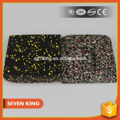 Qingdao 7king professional indoor resistant aging rubber gym flooring mat in stock